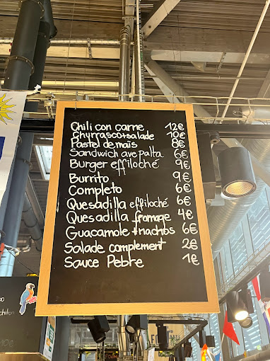 Les Halles Bacalan menu 4